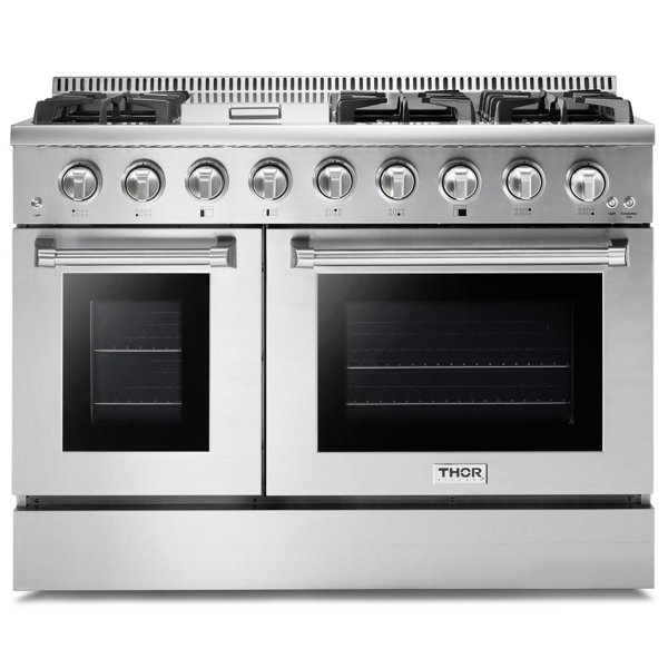 ThorKitchen Thor Kitchen Professional 48" Dual Fuel Freestanding Convection Range & Reviews